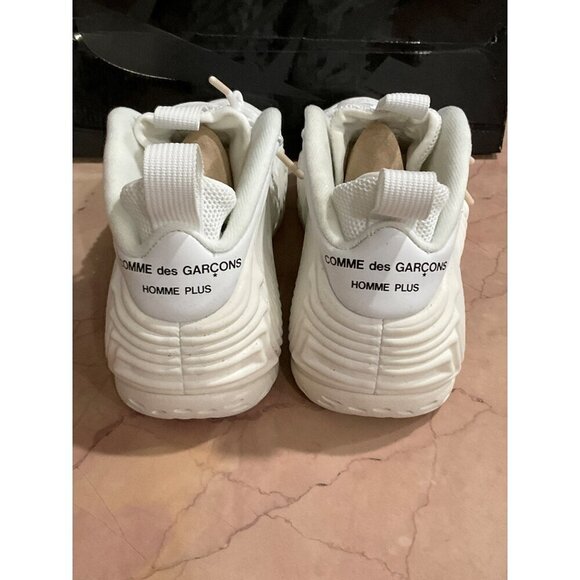 Nike COMME des GARCONS Homme Plus Nike Foamposite in White New with Box Sneakers - Picture 6 of 16